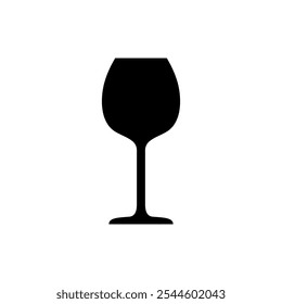 Plantillas de diseño de Vector de icono de vidrio de vino simples y modernas