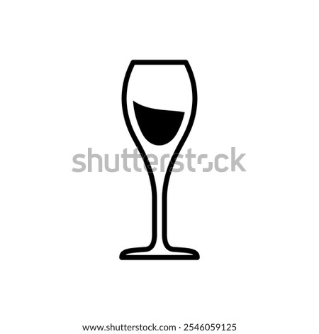 Wine Glass icon vector design templates simple and modern