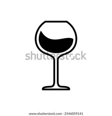 Wine Glass icon vector design templates simple and modern