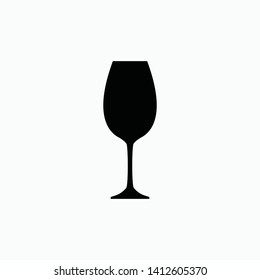 wine glass icon vector illustration isolated