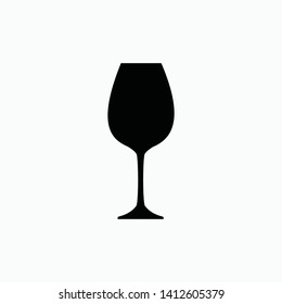 Wine Glass Icon Vector Illustration Isolated