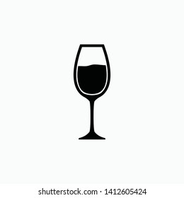 wine glass icon vector illustration isolated