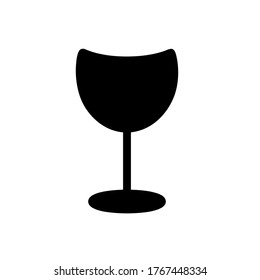 Wine glass icon, vector illustration. Flat design style. vector wine glass icon illustration isolated on white background, wine glass icon Eps10. wine glass icons graphic design vector symbols.