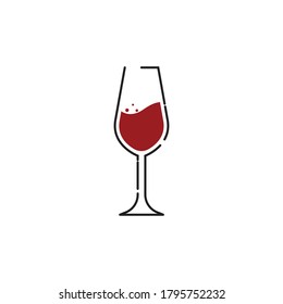 wine glass icon vector illustration template