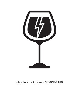 Wine Glass Icon Vector Illustration Design
