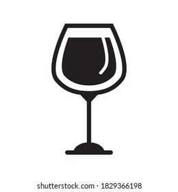 Wine Glass Icon Vector Illustration Design