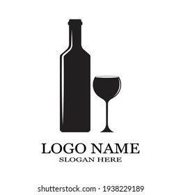 wine glass icon vector illustration template