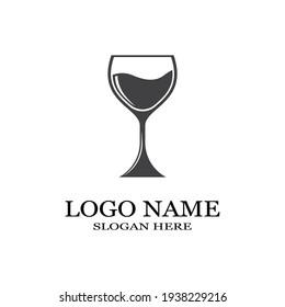 wine glass icon vector illustration template