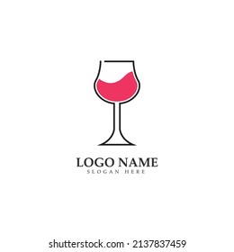 wine glass icon vector illustration template