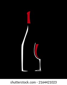 Wine glass icon - Vector illustration