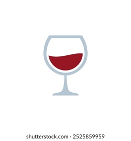 Icono de copa de vino. Diseño de Ilustración vectorial.