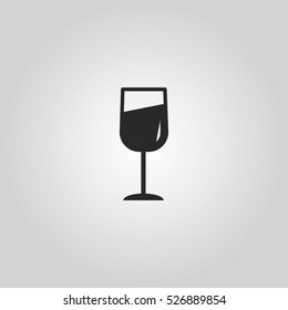 wine glass icon vector illustration, can be used for web and mobile design