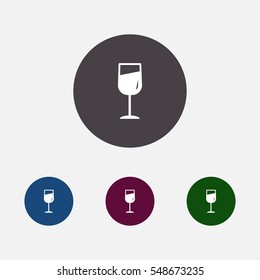 wine glass icon vector illustration, can be used for web and mobile design