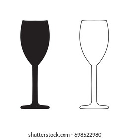 wine glass icon- vector illustration
