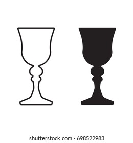 wine glass icon- vector illustration