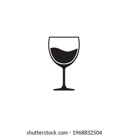 Wine glass icon vector isolated