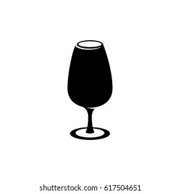 Wine in the glass icon. Vector logo illustration isolated sign symbol