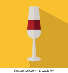 wine glass icon vector on color background. wine glass and bottle symbol illustration template color editable