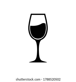 wine glass icon vector sign symbol