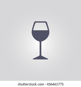 wine glass icon. vector. sign