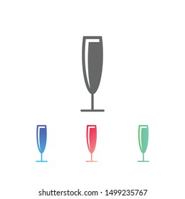 Wine Glass Icon Vector Simple Design