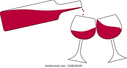 Wine Glass Icon Vector Simple Design symbols. vector illutratoin
