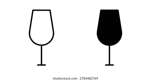 Wine glass icon vector