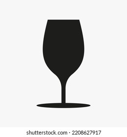 Plantilla De Vector De Icono De Vidrio De Vino Para Aplicación Web, Informática Y Móvil