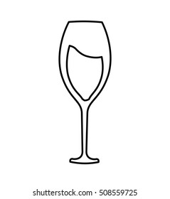 wine glass isolated icon vector illustration design