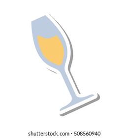 wine glass isolated icon vector illustration design