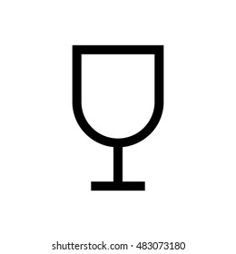 Wine glass line icon. Pixel perfect fully editable vector icon suitable for websites, info graphics and print media.