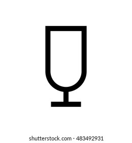 Wine glass line icon. Pixel perfect fully editable vector icon suitable for websites, info graphics and print media.