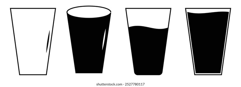 wine glass line icon vector illustration on white background eps 10.