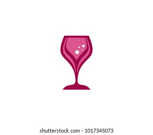 Wine glass logo