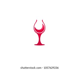 Wine glass logo 
