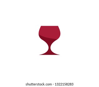 Wine glass logo 
