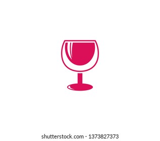 Wine glass logo 