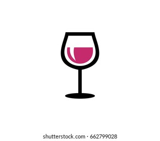 Wine glass logo