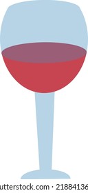 wine glass logo design with wine