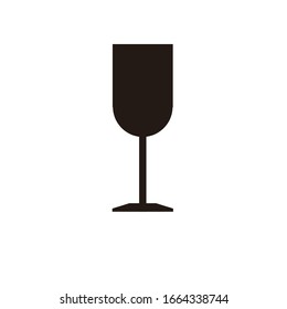 Wine glass logo design vector template