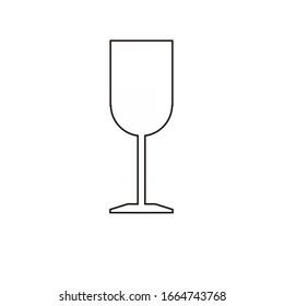 Wine glass logo design vector template