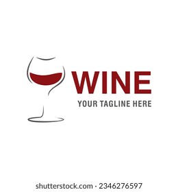 Wine glass logo template. Suitable for your design need, logo, illustration, animation, etc.
