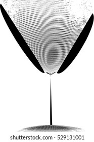 Wine glass from nets