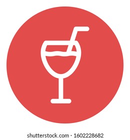 
Wine Glass Outline bold Vector Icon which can be easily modified or Edited
