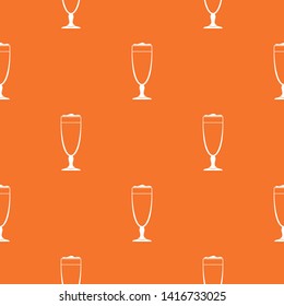 Wine glass pattern vector orange for any web design best