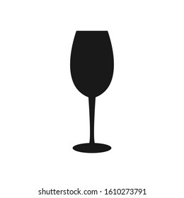 Wine glass, restaurant vector icon