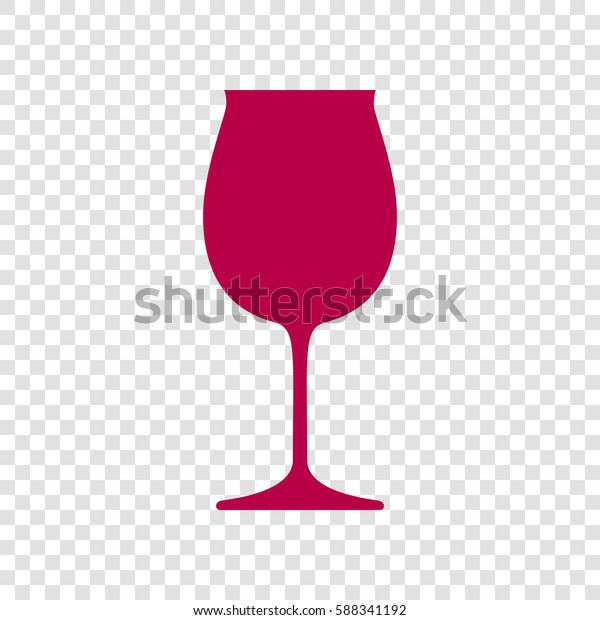 Wine Glass Sign Illustration Vector Bordo Stock Vector Royalty Free 588341192