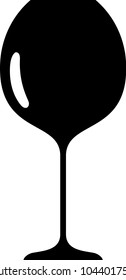 Wine glass silhouette
