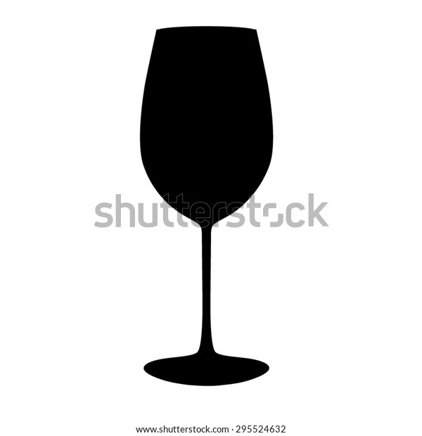 Download Wine Glass Silhouette Stock Vector (Royalty Free) 295524632