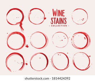wine glass stain texture set design